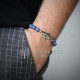 Blue Beaded Shark Bracelet