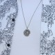 Mens Silver Viking Amulet Pendant Necklace