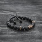 Matte Gray Batman Sign Bracelet