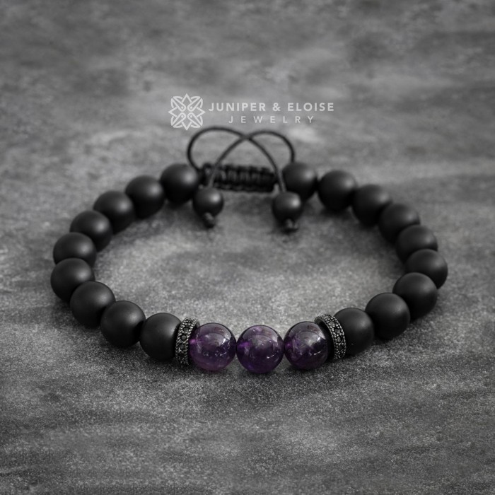 Purple Violet Lantern Bracelet