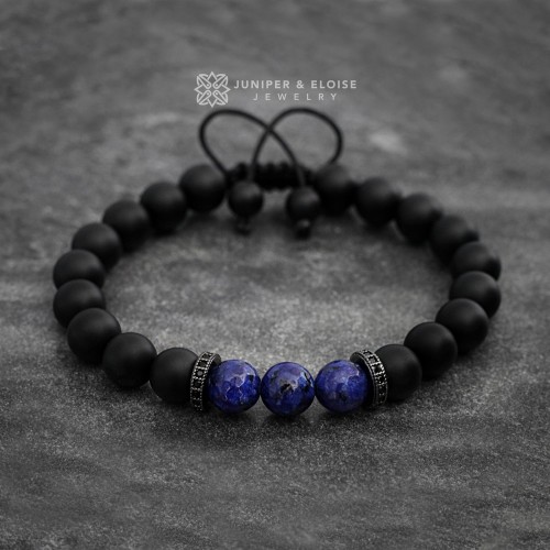 Dark Blue Lantern Bracelet