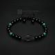 Black Green Gemstone Black Eye Bracelet