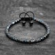 Mixed Hexagon Hematite Bracelet For Men