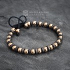 Rose Gold and Bronze Hematite Bracelet For Men