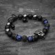 Panther Bracelet With Mixed Beads