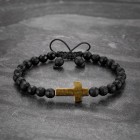 Tiger's Eye Cross Bracelet For Men