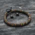 Rondelle Hematite Bracelet For Men