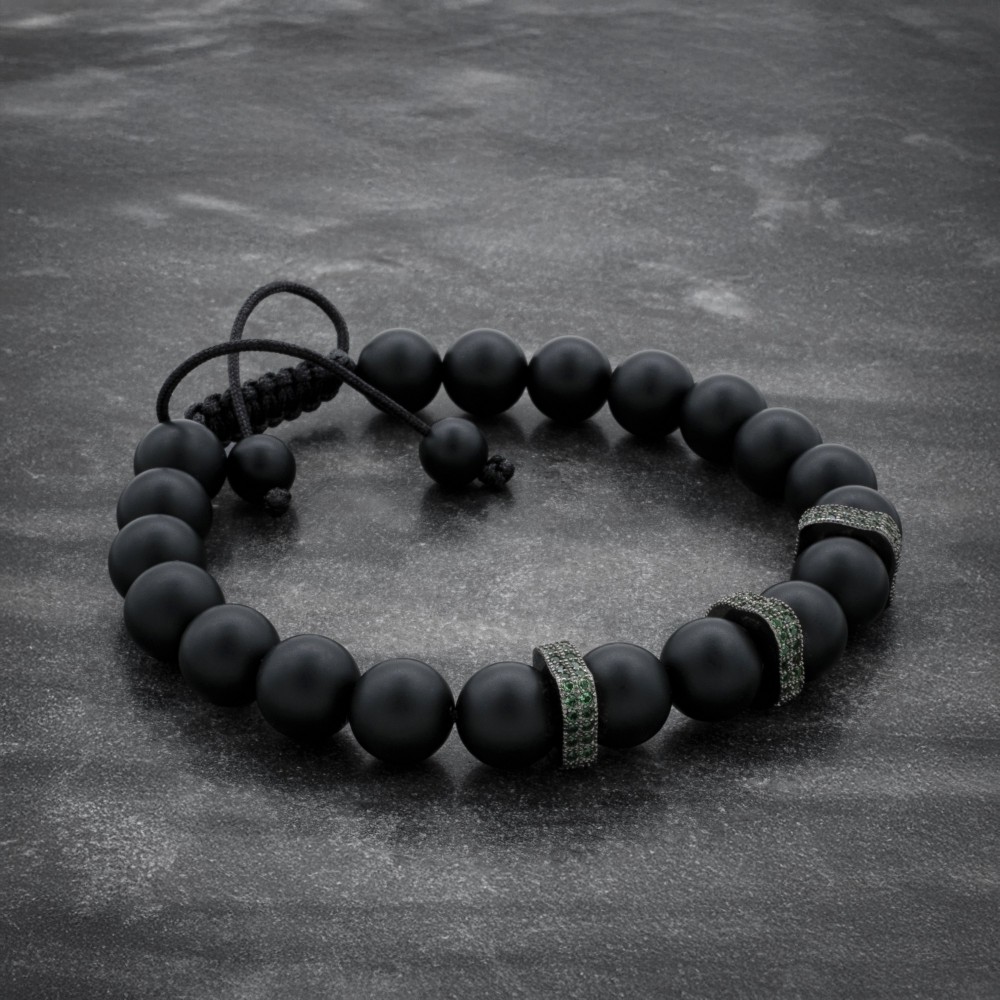 Couple Bracelets With Rose Gold And Black Crowns