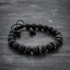 Couple Bracelets With Rose Gold And Black Crowns