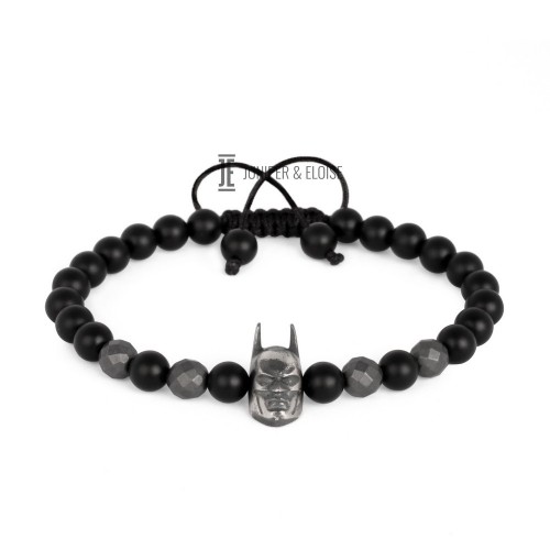 Matte Black Batman Bracelet