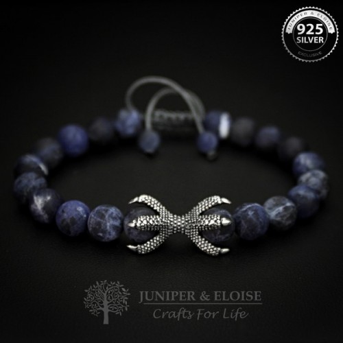 Matte Blue Dragon Claw Bracelet
