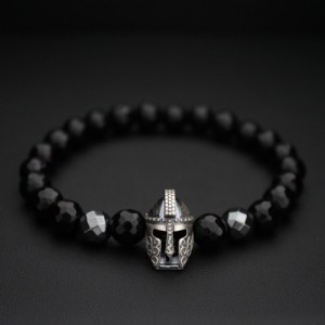 Warrior Helmet & Onyx Bracelet