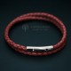 Light Red Leather  Bracelet