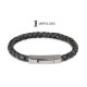 Smokey Gray Leather Bracelet