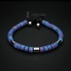 Purple & Blue Mykonos Beaded Bracelet