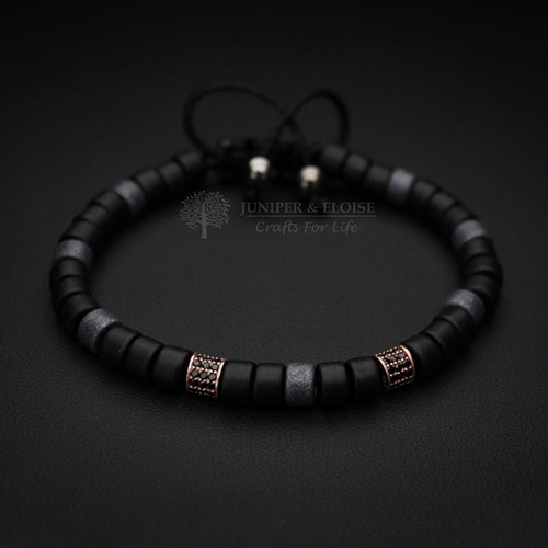 Black Mykonos Beaded Bracelet