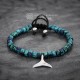 Killer Whale Tail Beaded Bracelet