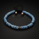 Denim Blue Ceramic Beaded Bracelet