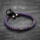 Purple Ceramic Beaded Bracelet
