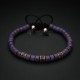 Purple Ceramic Beaded Bracelet
