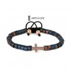 Mykonos Beaded Silver Cross Bracelet For Men