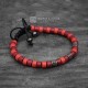 Mixed Red Mykonos Beaded Bracelet