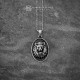 Mens Lion Necklace, 925 Silver Lion Pendant Necklace