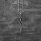 925 Silver Dagger Pendant Necklace For Men
