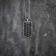 Steel Tag Necklace For Men