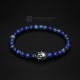 Lapis Lazuli Beaded Buddha Bracelet