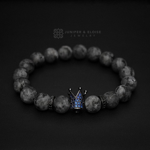 Sapphire Blue Zircon Crown Bracelet 
